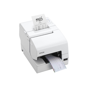 Epson TM-H6000V, USB, RS232, Ethernet, tăietor, OPOS, ePOS, alb